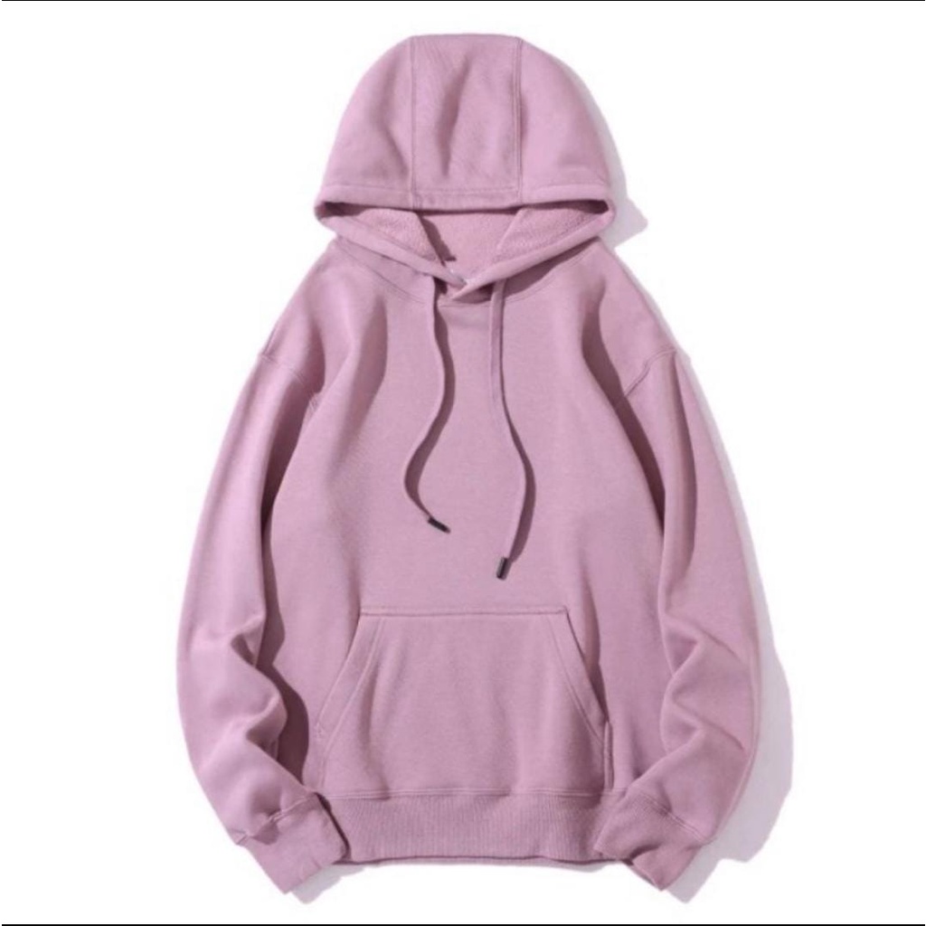 Jaket Sweater Hoodie Pria Wanita Premium - Sweater Hoodie Jumper Polos Unisex Bahan Flece