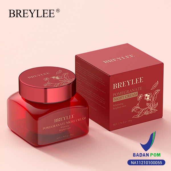 PAKET PEMUTIH WAJAH BREYLEE Pomegranate Bundle Facial Serum &amp; Day and Night Cream Whitening (2pcs)