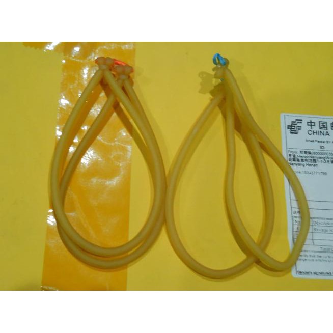 1 SET (2 buah) KARET CADANGAN KETAPEL IKAN FISH SLINGSHOT RUBBER TUBE