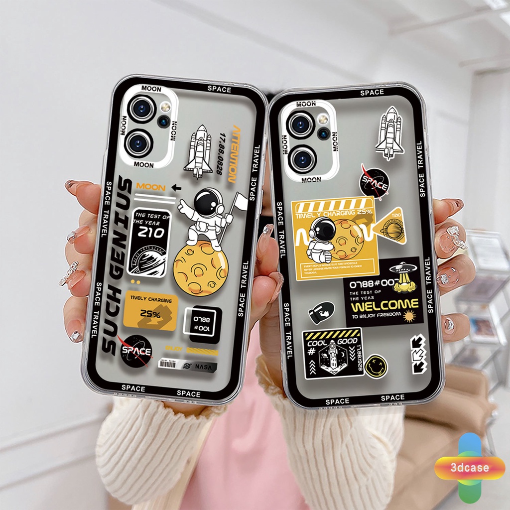 Case OPPO A15 A54 A5S A57 A3S A76 A96 A16 A95 A55 A7 A5 A9 A31 A53 A33 2020 A12 A1K A16E A16K A54S Reno 7 5 4 6 8 5F 5K 4F 4 5 06 Lite A74 A15S A52 A11K A92 A35 A11 A93 A32 A72 A94 A53S F19 F17 21 PRO A16S A77 A57S A57E Space Travelling Transparent Case