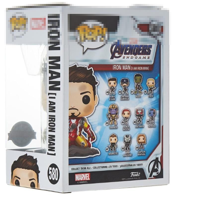 10cm Funko Pop Avengers Endgame I Am Iron Man Glow In The Dark Vinyl Figure Toy Tony