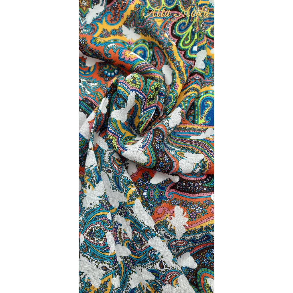 

Alta Moda Linen Motif Fancy Abstrak Butterfly Putih Kain (1 M)