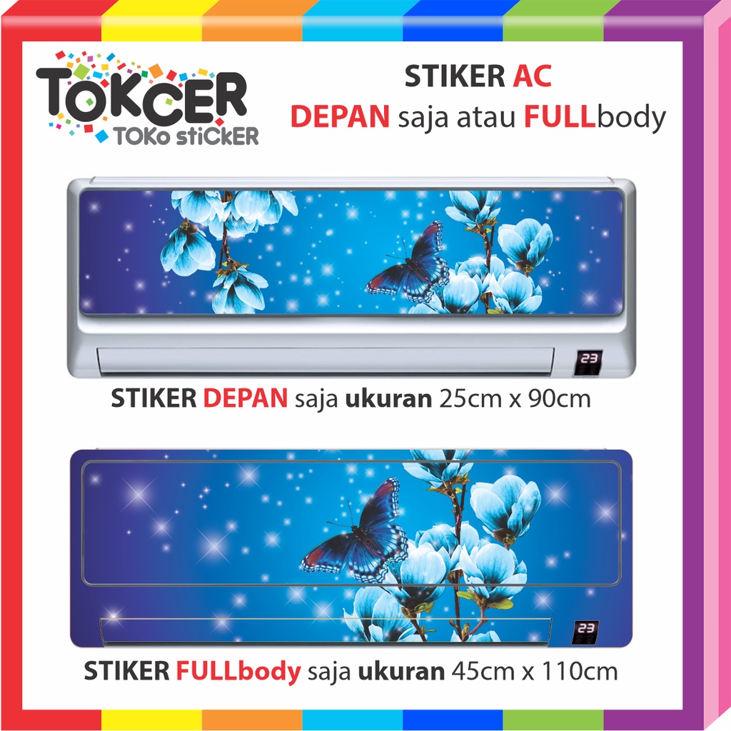 STIKER Kulkas/Kompor/magicom/mesincuci/Ac/dispenser Kupu Bintang Biru