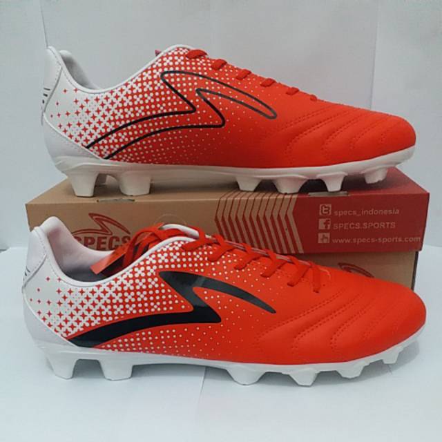 SEPATU BOLA ORIGINAL SPECS STARDUST 19 FG EMPEROR RED WHITE 100862