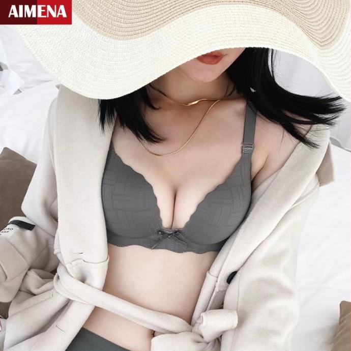 Mulus Wanita Bra One-Piece Nyaman Sexy Bra Pakaian Lucu (Tebal 3cm)
