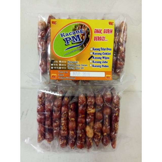 

Kacang PM Pedas Pedes Manis varian Wijen