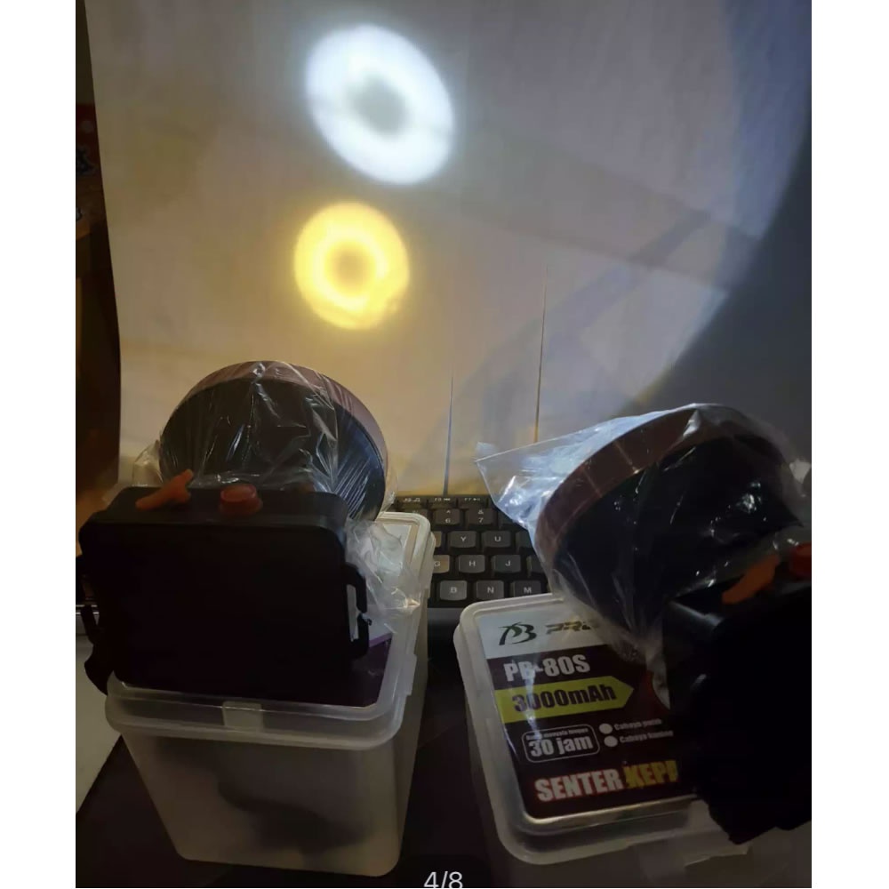 Senter Kepala Probest LED 80 Watt PB-80S Cahaya Putih / Kuning