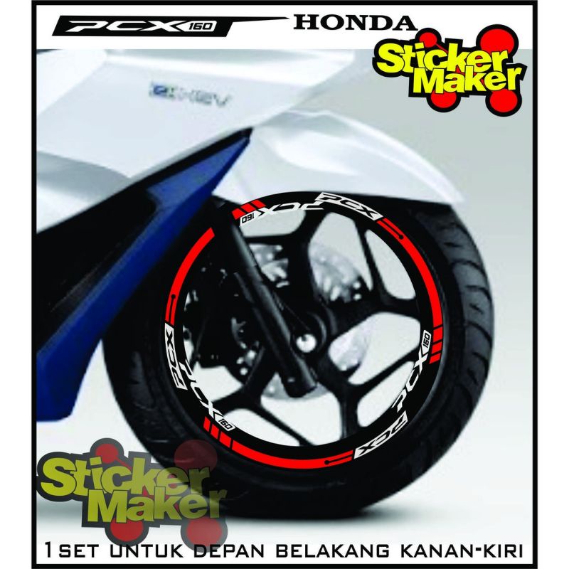 COD Stiker cutting list velg Honda PCX 160 new 2021