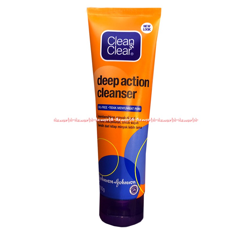 Clean &amp; Clear Deep Action Cleanser 100gr Oil Free Sabun Muka Bebas Minyak Tidak Menyumbat Pori C&amp;C