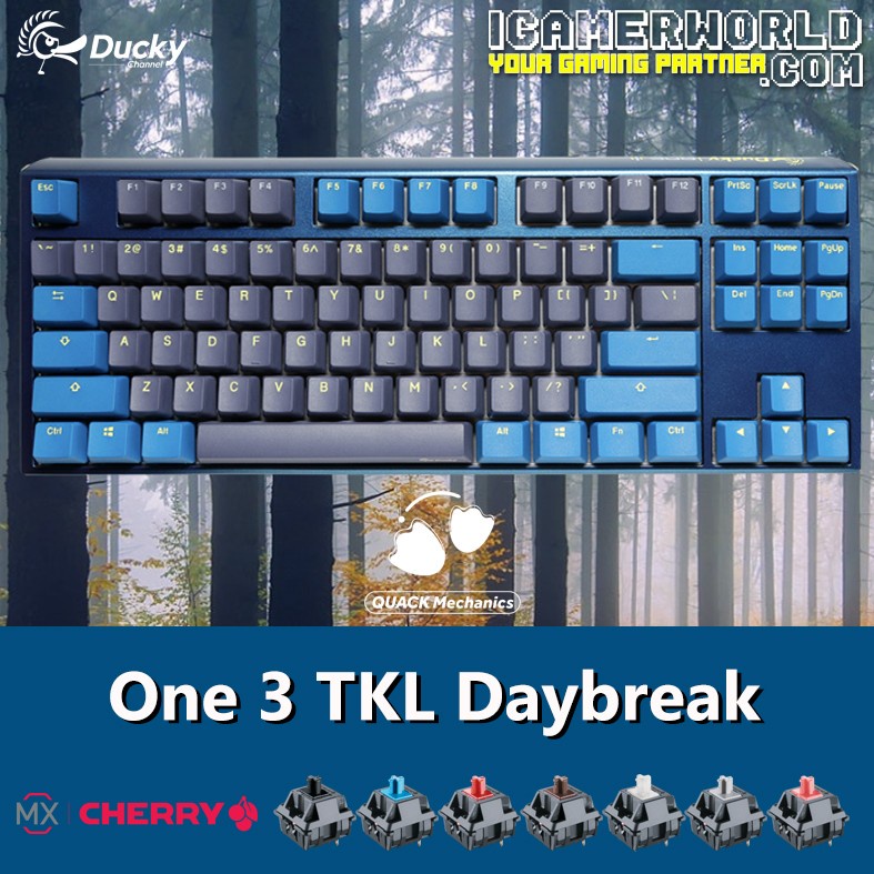 Ducky One 3 TKL Daybreak Hotswap RGB Mechanical Gaming Keyboard