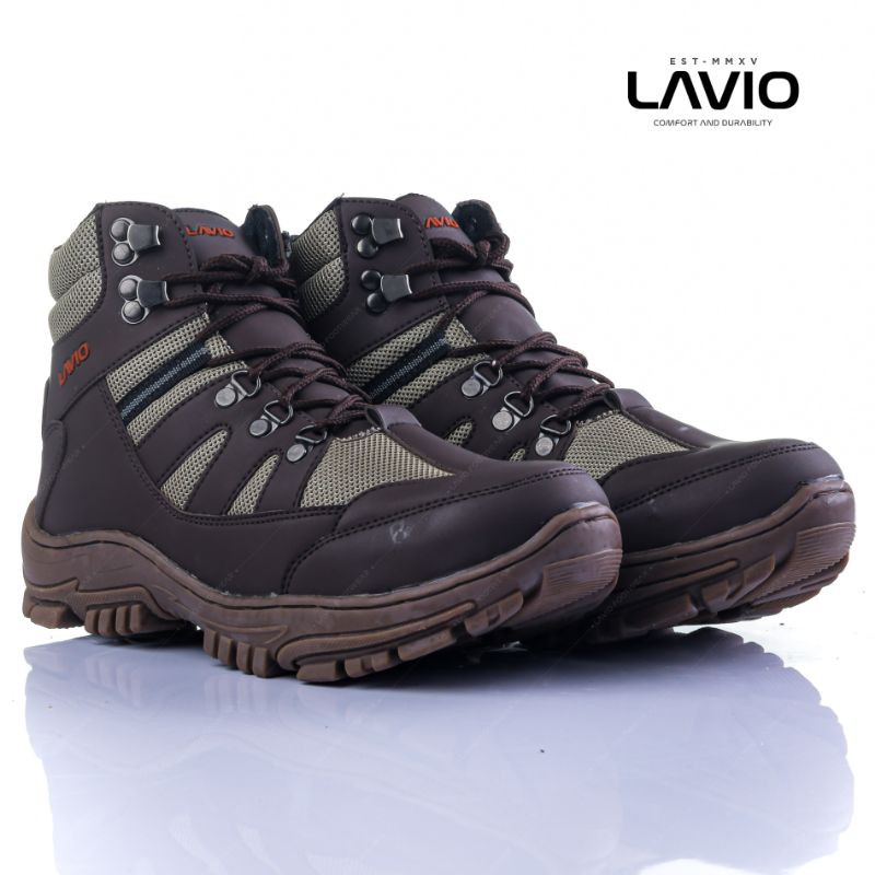 Lavio Armo Sepatu Safety Boots Pria Sol Karet Lentur Anti Licin