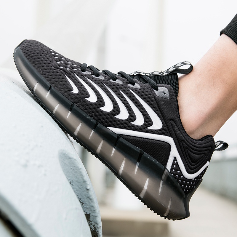 spring new sports shoes comfortable cushioning casual shoes luminous foreign trade large size shoes 