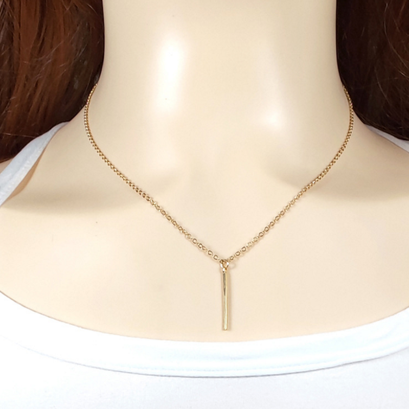 Kalung Choker Bentuk Oval Heksagonal Warna Emas Untuk Wanita