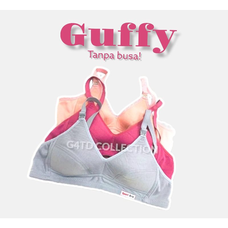 BH Guffy/ Bra Guffy/ Tanpa Busa/Tanpa Kawat/Sport Bra