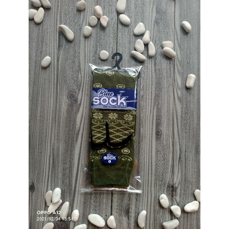 kaoskaki jempol MOTIF LOVE BATIK|| kaoskaki jempol muslimah panjang|| kaoskaki wanita-Army