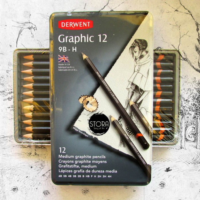 

(TERLARIS) DERWENT GRAPHIC 12 9B-H