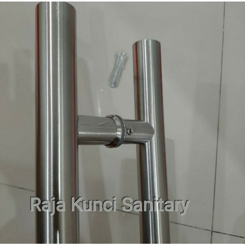 Pull Handle Pipa Bulat H 25x600x400 SSS Stainless Doff/Tarikan Pintu