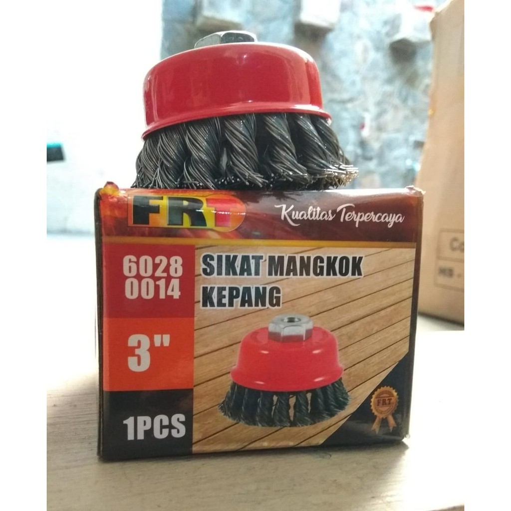 Sikat Kawat Mangkok Kepang Gerinda / Polishing Cup Brush