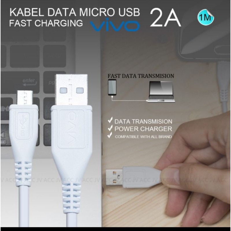 KABEL DATA VIVO MICRO USB 2.A V5 V5S V5 LITE V7 V7+ V9 V11 ORIGINAL