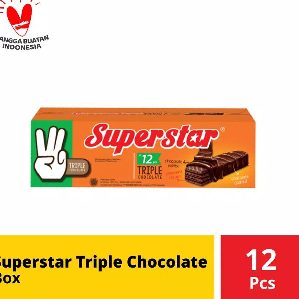 

Kualitas Terbaik || RnI Superstar Wafer Coklat / Cokelat Isi 12 pcs ||Barang@special