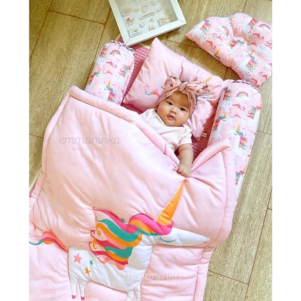 BEDCOVER SET B (SELIMUT BANTAL GULING BAYI) MOTIF 04 EMMANINKA
