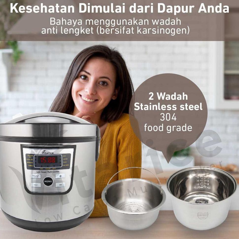 Jual VITARICE Less Sugar Rice Cooker Rendah Karbo Alat memasak nasi