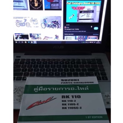 copy part katalog Suzuki RK Cool  110 / RK 110-Z / RK 110 S-Z / RK 110 SC-Z  parts catalogue buku ka