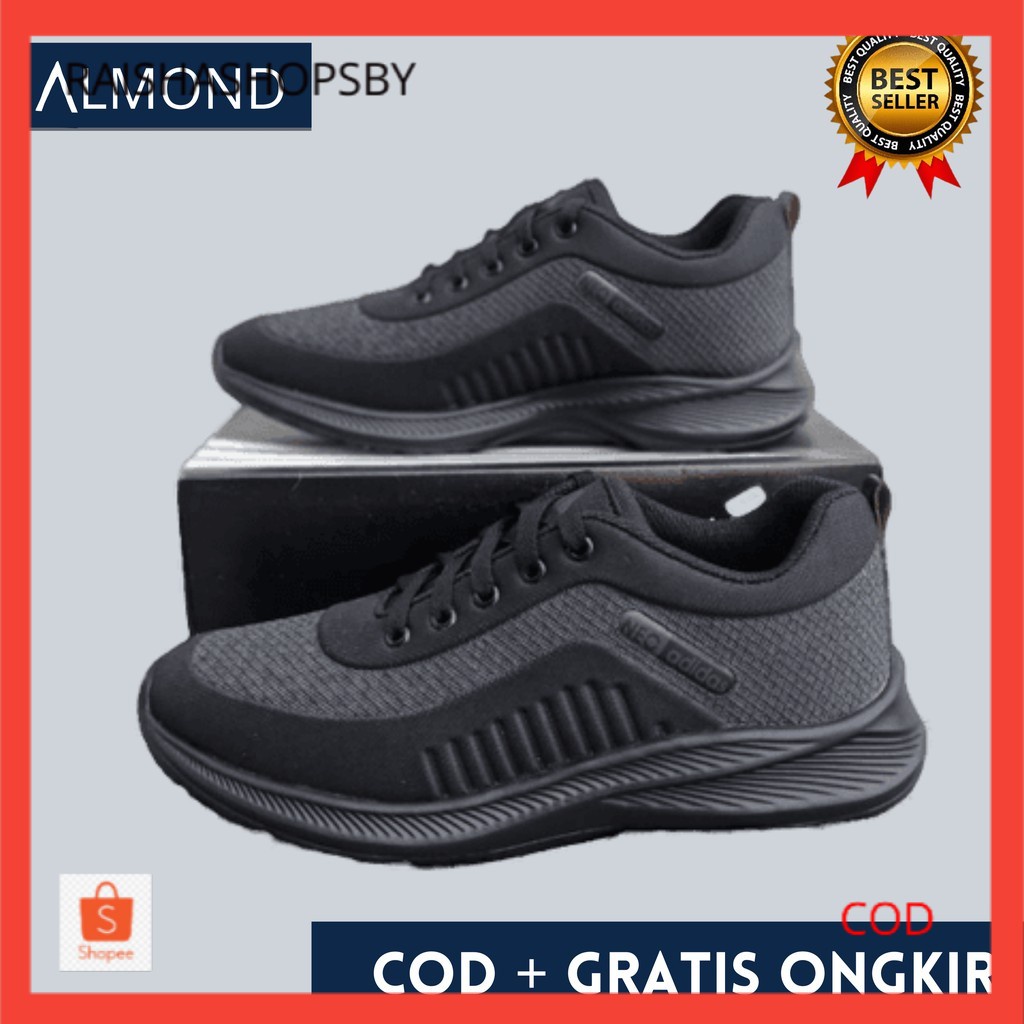 SEPATU SEKOLAH HITAM POLOS NEW MODEL