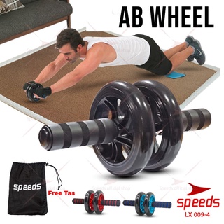 SPEEDS AB Wheel AB Roller ABS Wheel Abs Roller Alat Fitness ALat Push Up 14 cm Free Mat Roller Exercise 009-1