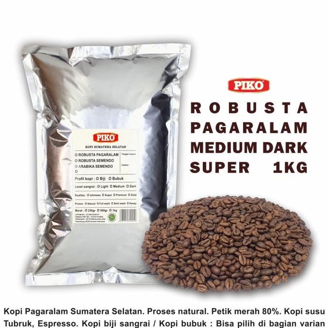 

[ COD ] Kopi Biji Sangrai Robusta Pagaralam Super ( 1kg ) PRODUK TERBATAS Kode 883