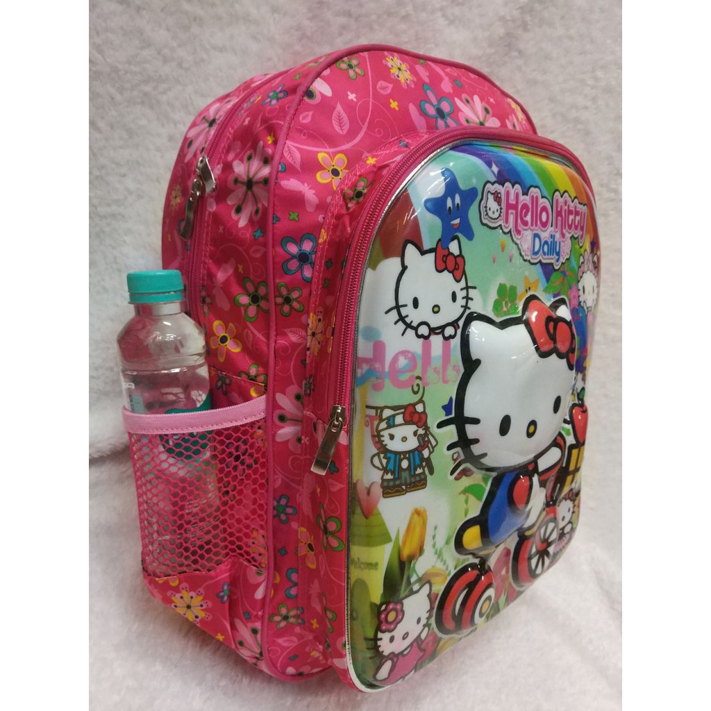 Tas ANAK SEKOLAH SD RANSEL HELLO KITTY. JUMBO 00535 EMBOSS MIKA TIMBUL. DARENA BAGS BANDUNG