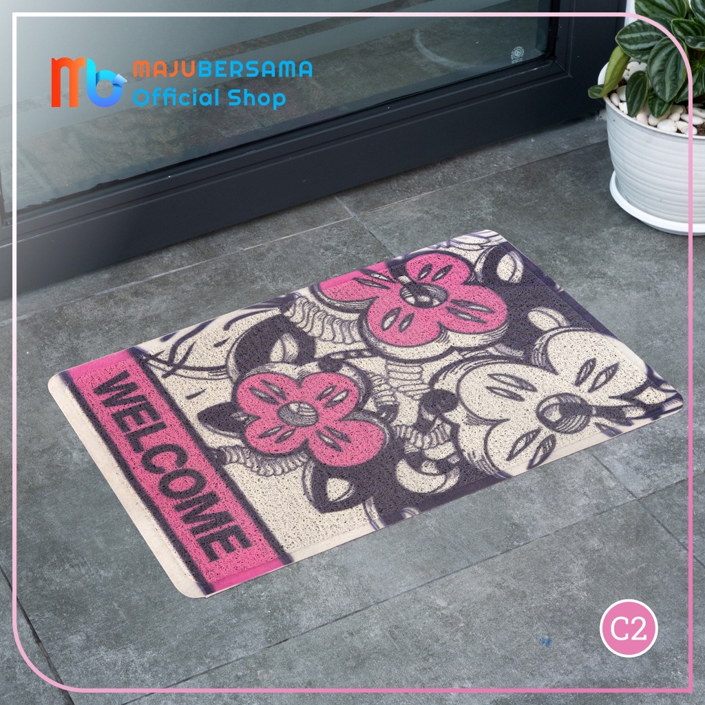 KESET MIE / KESET BIHUN/WELCOME BahanPVC PRINTING Anti Slip 40 x 60cm 6MOTIF