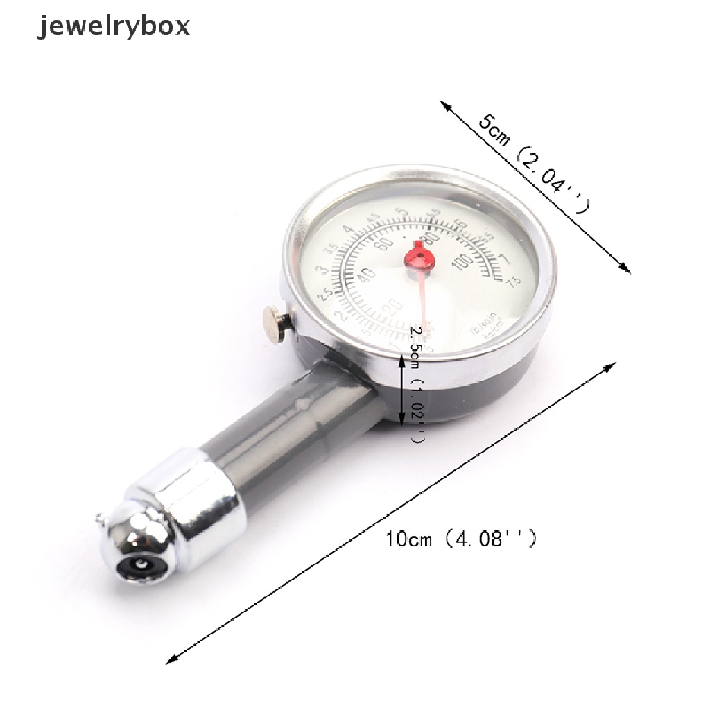 (Box) 0-00psi Pengukur Tekanan Udara Ban Mobil Truk Sepeda Motor