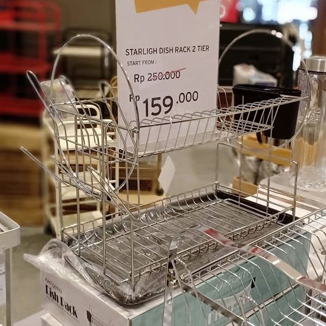 RAK PIRING STAINLESS INFORMA MURAH - DISH RACK MINIMALIS - RAK PENIRIS