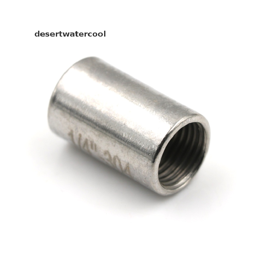 Pipa Ulir Female x Female Bahan Stainless Steel Ukuran 1 / 4 &quot;0.25&quot; SS304 NPT