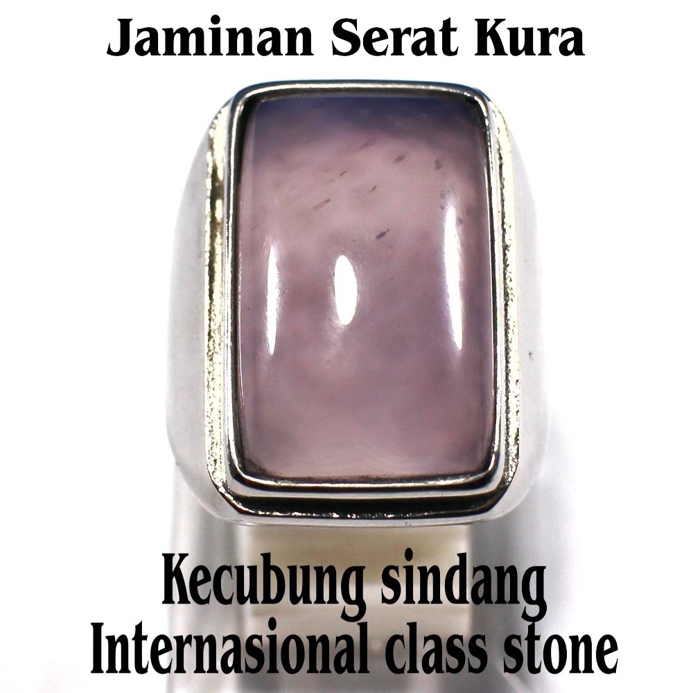 CINCIN TITANIUM BATU AKIK NATURAL KECUBUNG SINDANG SQUARE INTERNASIONAL CLASS