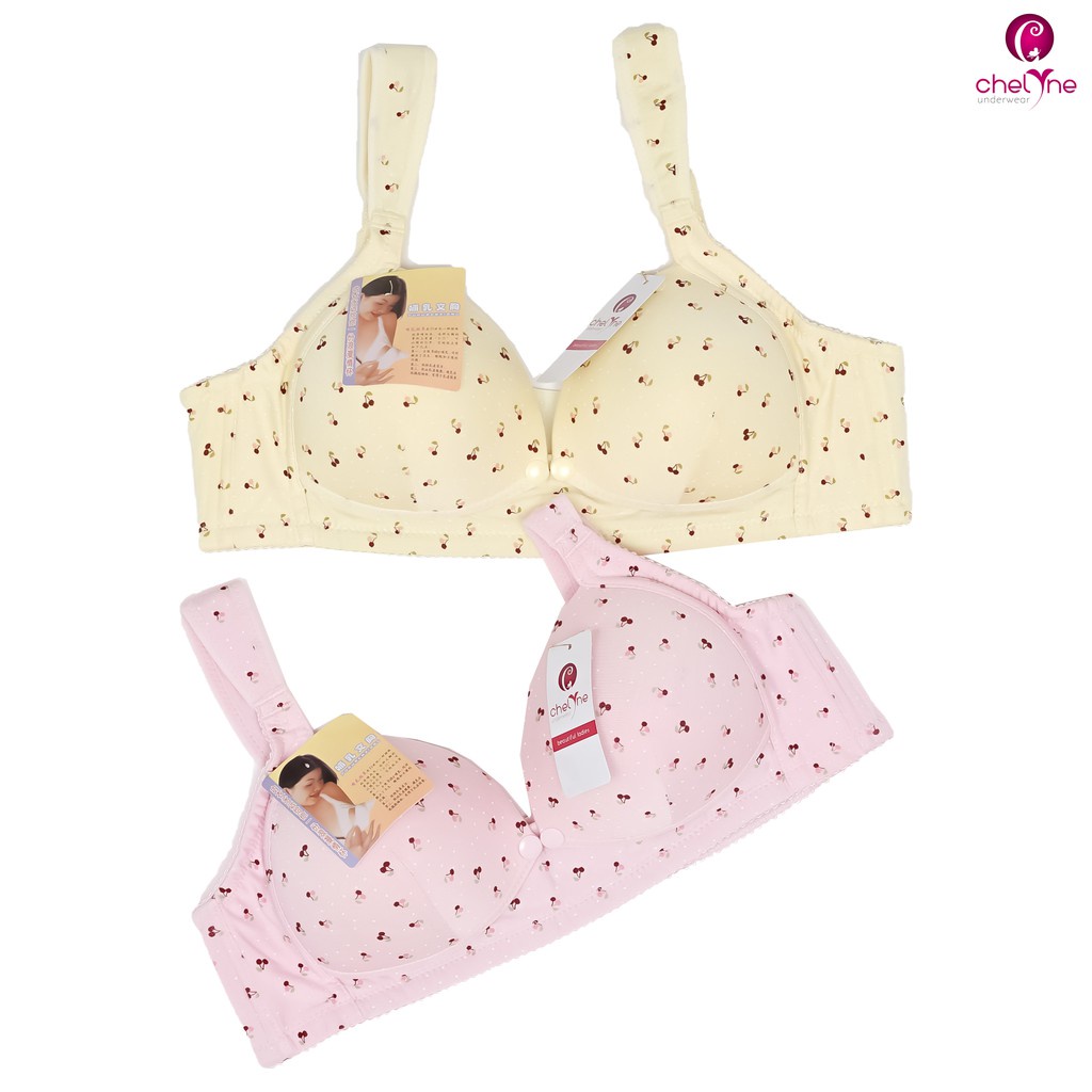 BH Chelyne Menyusui 6006 dan 6007 Busa Tanpa Kawat - Maternity Nursing Bra