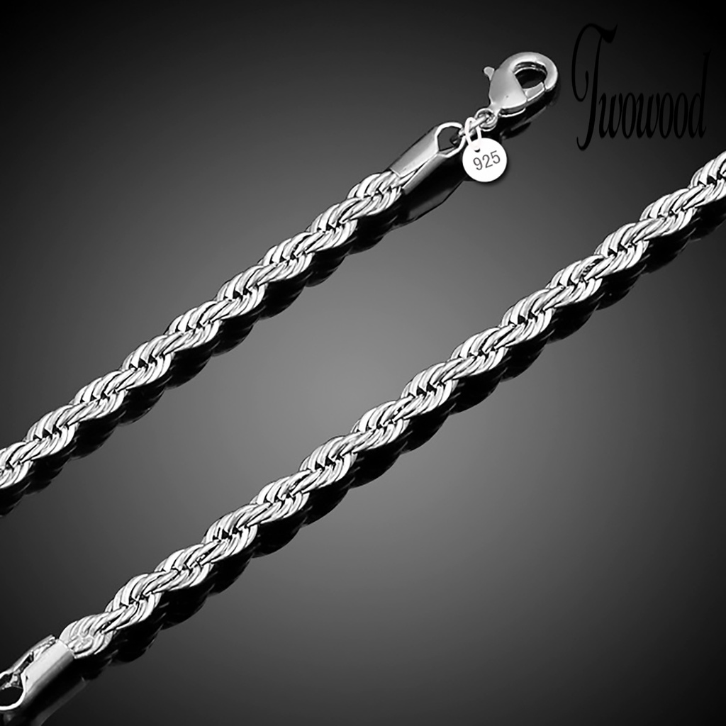 Gelang Sterling Silver 925 Model Twist Untuk Wanita