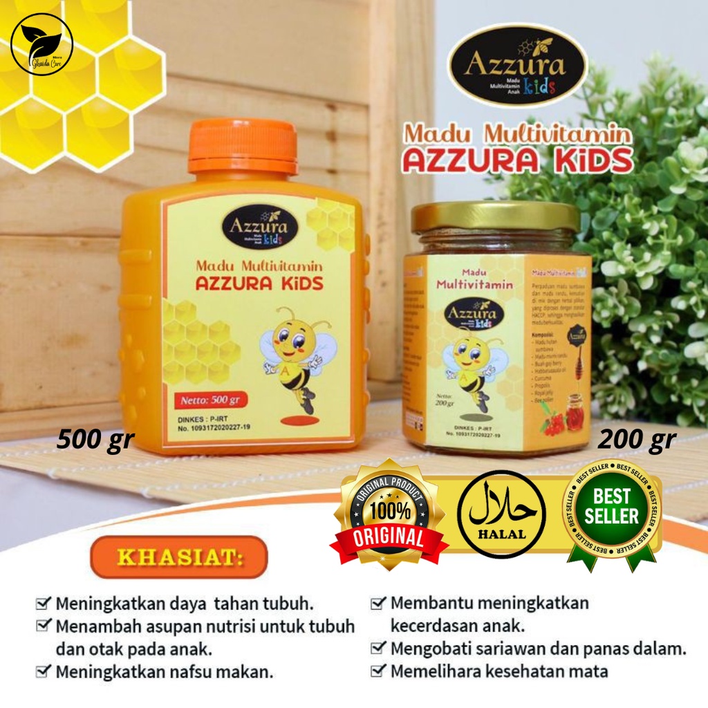 

Madu Anak Madu Azzura Kids Multivitamin Anak Untuk Daya Tahan Tubuh Kecerdasan Otak Penambah Nafsu Makan