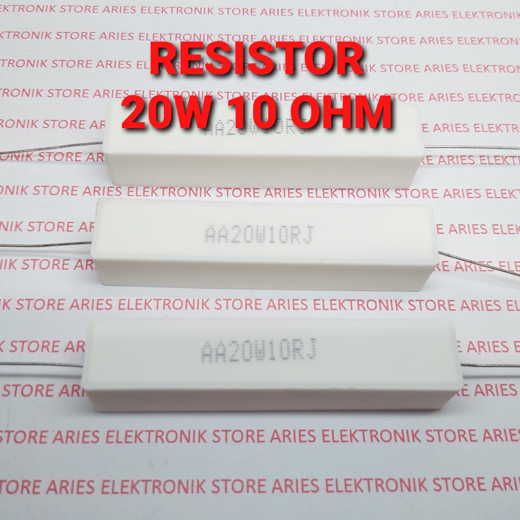 RESISTOR 20W 10 OHM PUTIH