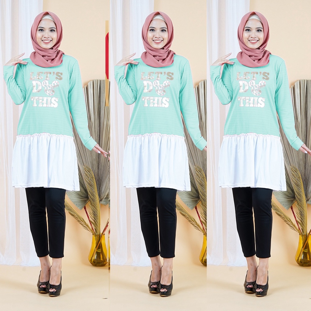 Tunik Atasan Tunik Jumbo Fashion Muslim Wanita