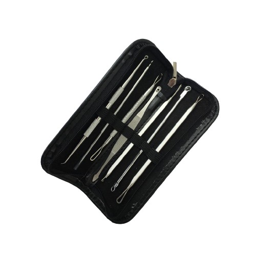 Pinset Komedo/ Una Komedo/ Ekstraktor Komedo/ Alat untuk Membersihkan Komedo/ Set Komedo