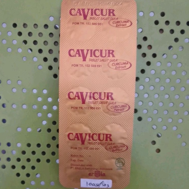 CAVICUR TABLET (Menambah, Memperbaiki Nafsu Makan &amp; Menjaga Fungsi Hati)