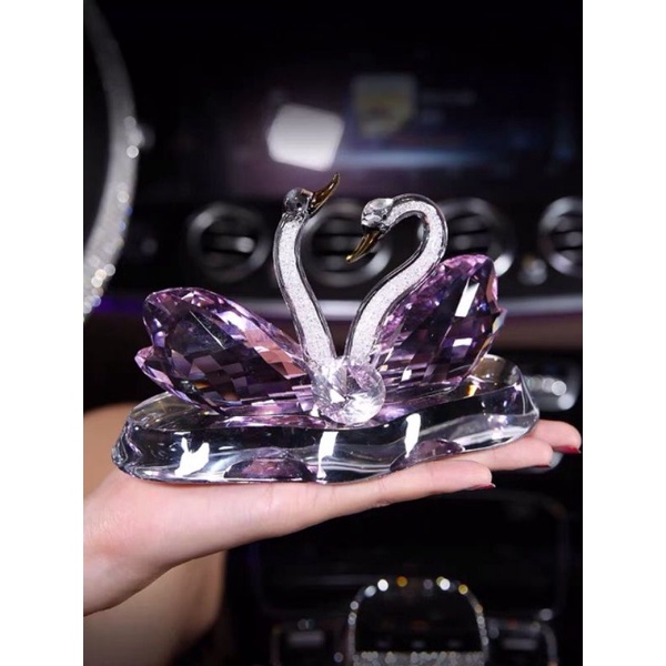 parfume parfum swan couple purple pajangan dashboard