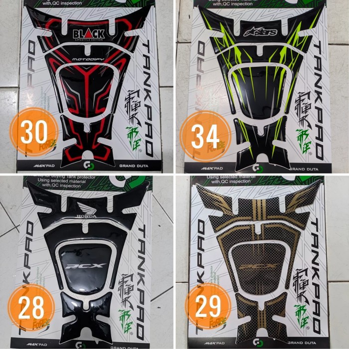 aksesoris Honda PCX 150 DeckPad tankpad sticker stiker timbul motor