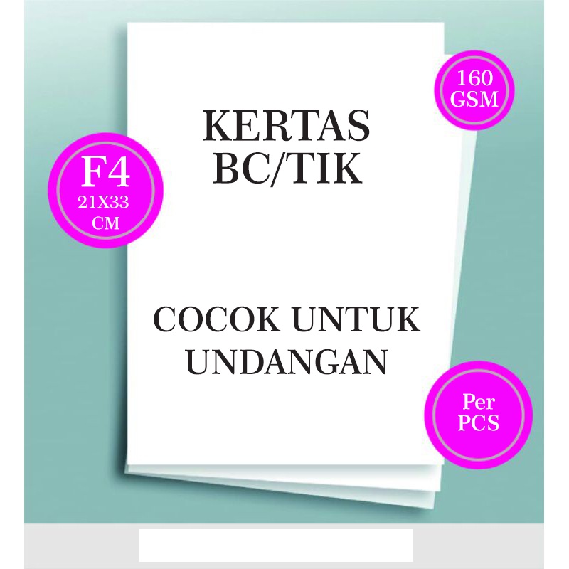 Kertas Gambar/BC/TIK F4