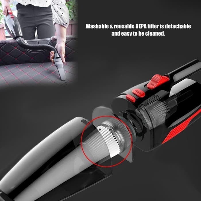 Portable Car Vacuum Cleaner 12V 120W Penyedot Debu Mobil