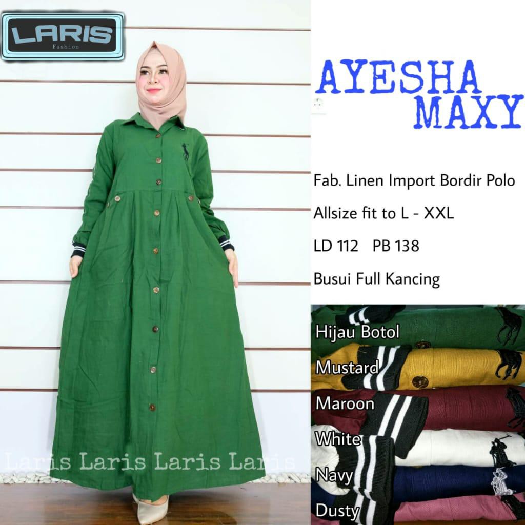 AYESHA MAXI | GAMIS MUSLIM BAJU MUSLIM PEREMPUAN PREMIUM QUALITY