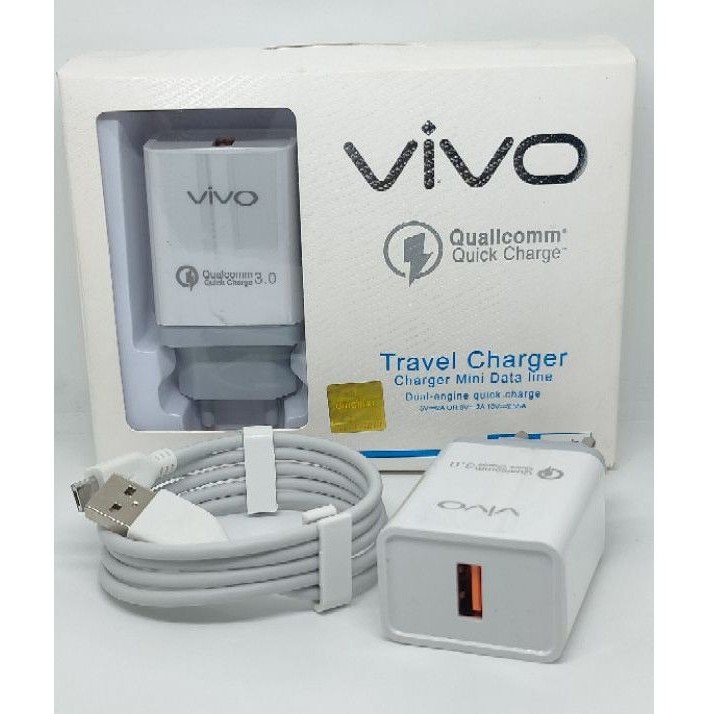 Charger Vivo M3 Qualcomm Quick Charge 3.0 Travel Charger Cable Micro