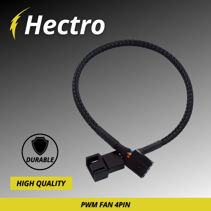 HECTRO Kabel Extension Pwm Fan 4Pin Kipas PC Komputer